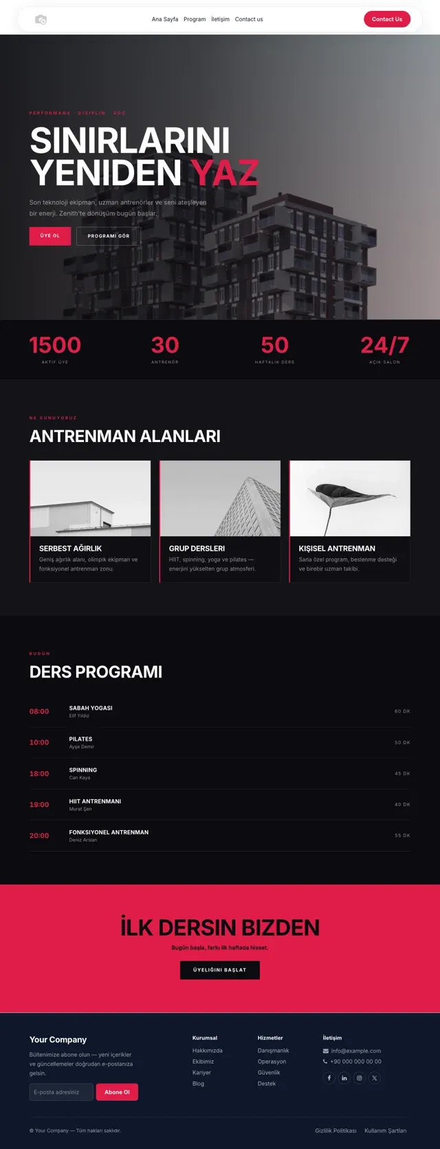 Zenith · Corporate Website Theme 11